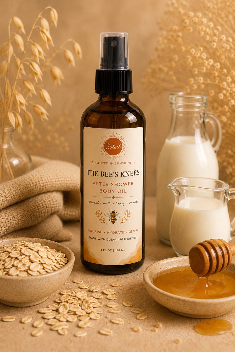 soleil_organics's tweet photo. A little self-care, bottled. 🌞🤎

Introducing Soleil’s After Shower Body Oils

Meet the body oil collection:
🌞 Sunburst — warm, radiant, and comforting

🌿 Warm Vibrations — calming, cozy, and soothing

🐝 The Bee’s Knees — sweet, creamy, and nostalgic https://t.co/LhTUhqPfiu