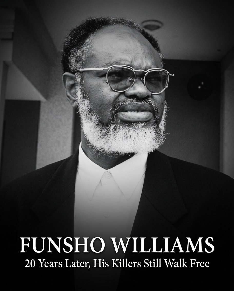 ParallelFacts's tweet photo. Who Killed Funsho Williams? Bound, Stabbed, Strangled—20 Years Later, His Killers Still Walk Free. https://t.co/QPTXfMxtlg https://t.co/kBzcemHlUZ