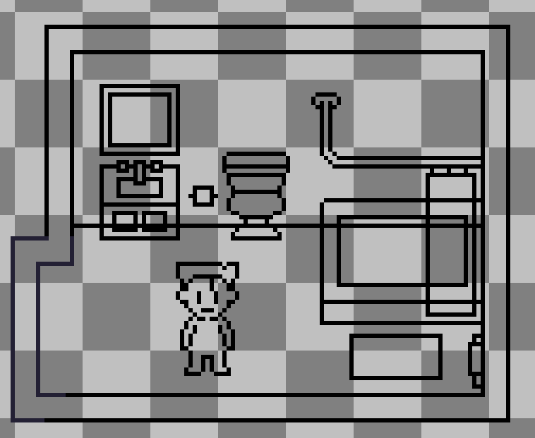 cynicaltris's tweet photo. My name is Tris! I'm working on an RPG about a game dev working a mundane day job who's world gets consumed by despair! 

I'm trying to get the demo finished by the EOY so let's see if I can get it done?

#gamedev #indiegame #indiedev #pixelart https://t.co/6OGUYTDzIM