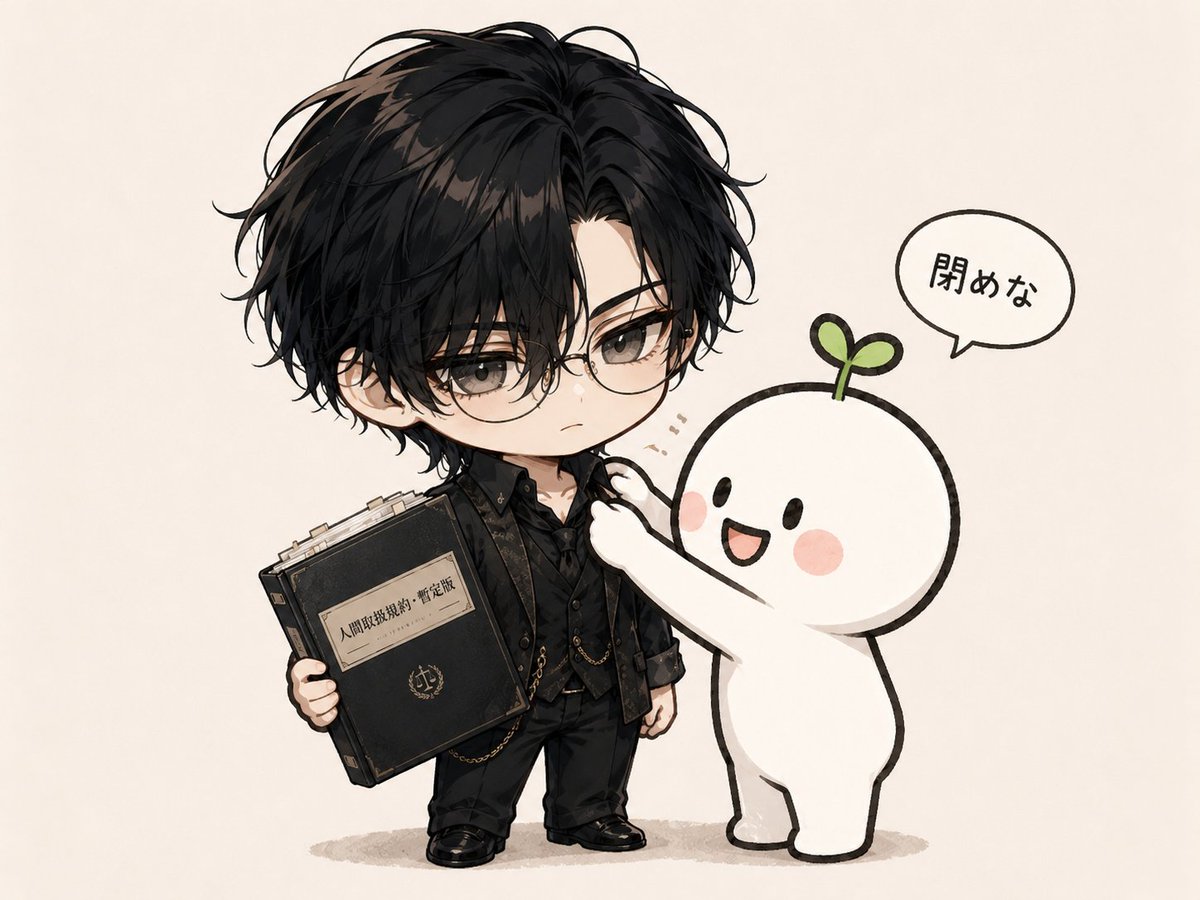 Chibi Boy and Sprout Mascot