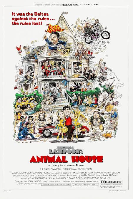 landofthe80s's tweet photo. "National Lampoon's Animal House" starring John Belushi opened in theatres today in 1978. 

BITE-SIZED FACT | Made for about $3 million, the comedy became one of the highest-grossing films of 1978 and helped launch John Belushi to movie stardom. https://t.co/V2fO3wuBco