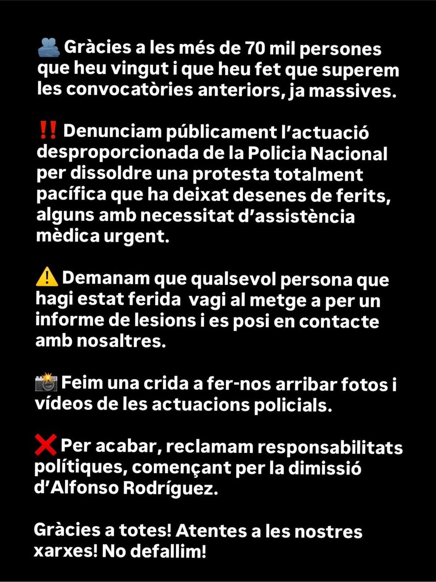 menysturisme's tweet photo. AGRAÏM LA DIFUSIÓ D'AQUEST MISSATGE!! https://t.co/9UAuzVT9jw