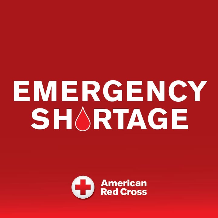 RedCrossIL's tweet photo. Help end the blood shortage! Donors of all blood types — especially those with types O+ &amp; B- blood — are needed now to help reverse a dangerous drop in the Red Cross blood supply. Book now to help ensure patients receive lifesaving medical care: https://t.co/Uy0v2oqs1Y https://t.co/NhbY0rZAzF