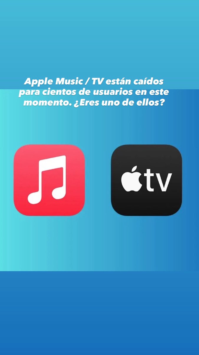 clipsefra's tweet photo. Apple Music / TV reportedly está caído para cientos de usuarios en este momento. ¿Eres uno de ellos? #appletv #applemusic #apple #loultimo https://t.co/MxvOn2PI7K