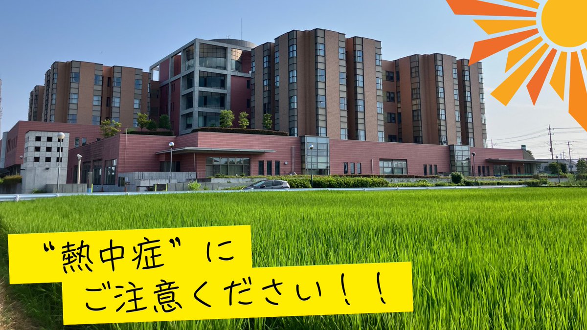 scmctweet's tweet photo. 当センター周辺では、青々と育った稲が風に揺れ、夏ならではの美しい景色が広がっています🌾
 
 暑い日が続きますので、こまめな水分や適度な休憩を心がけ、熱中症に十分ご注意ください。
 
#熱中症対策 #夏の風景 #さいたま市民医療���ンター https://t.co/JgRng4hHIr
