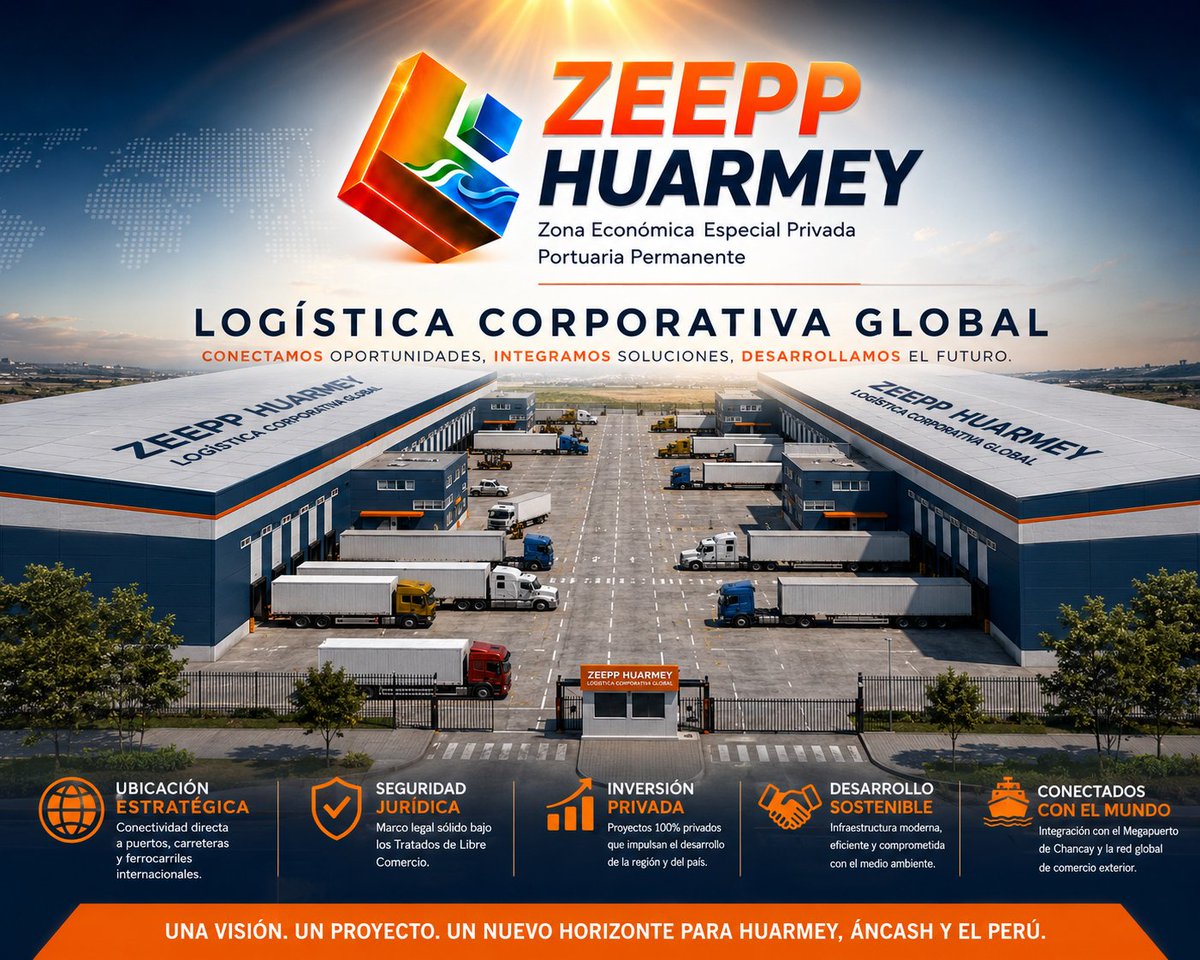 ARJUCCP's tweet photo. ZEEPP HUARMEY | LOGÍSTICA CORPORATIVA GLOBAL 🌎⚓

Conectamos oportunidades Integramos soluciones, Desarrollamos el futuro.

#ZEEPPHuarmey #LogísticaCorporativaGlobal #ComercioExterior #InversiónPrivada #TLC #Infraestructura #Áncash #Perú #CadenaDeSuministro #DesarrolloSostenible https://t.co/swkDOVWDj4