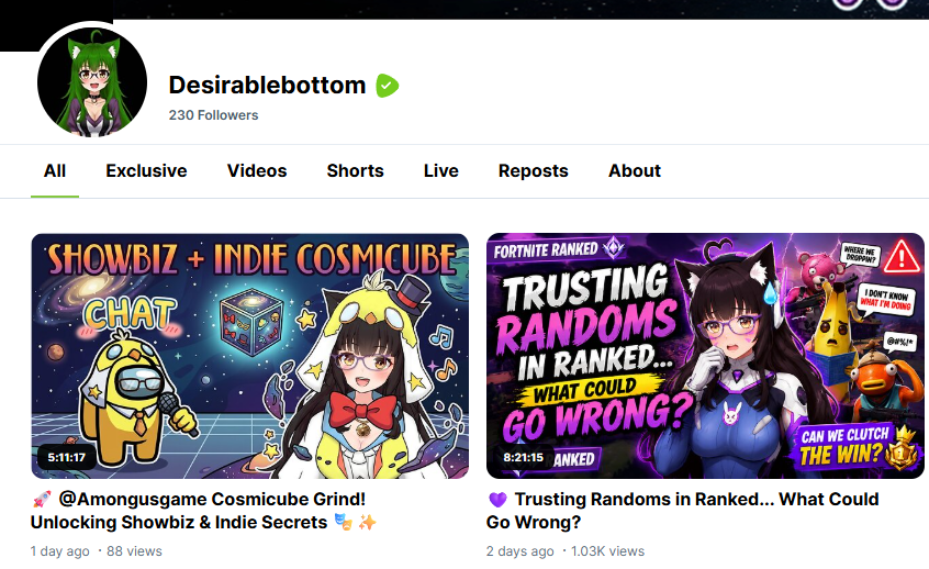 DesirableBottom's tweet photo. 🚀 THANK YOU FOR 1,000+ STREAM VIEWS ON @rumblevideo @GamingOnRumble ! 🤯🚀

This milestone wouldn't be possible without each and every one of you. Thank you for watching, sharing, commenting, chatting and believing in what we're building.

We're just getting started—see you in the next stream! ❤️

#Rumble #GamingStreamer #CreatorCommunity #Milestone #ThankYou

https://t.co/Nf8tR3ETCG
