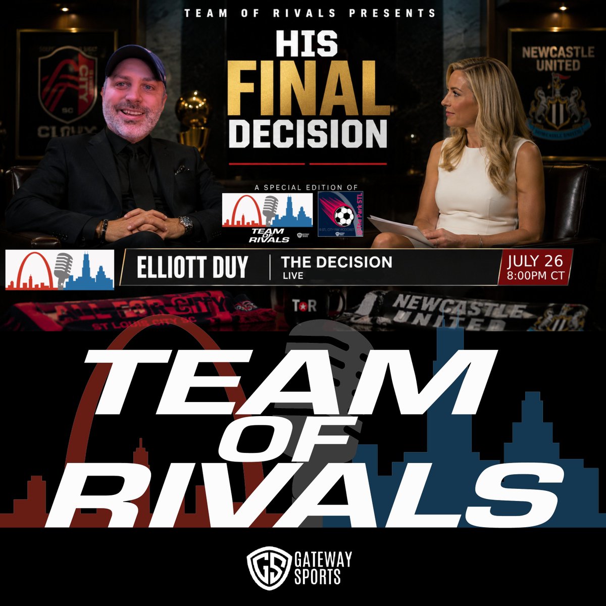 TeamOfRivalsPod's tweet photo. ๐ด WE ARE LIVE ๐ด
Itโs time.
๐๏ธ His Final Decision
๐ค Team of Rivals x @AtTheParkSTL
@ToR_Elliott will choose his Premier League clubโฆ PLUS:
โพ #Cubs ๐ฅ / #StLCards ๐ฌ
โฝ #CF97
โซโช #NUFC & Bruno
๐๏ธ #AllForCITY
๐ก LIVE NOW
๐ @TeamOfRivalsPod
#TheDecision #MLB #PremierLeague #MLS #TeamOfRivalsPodcast #TeamOfRivalsPod