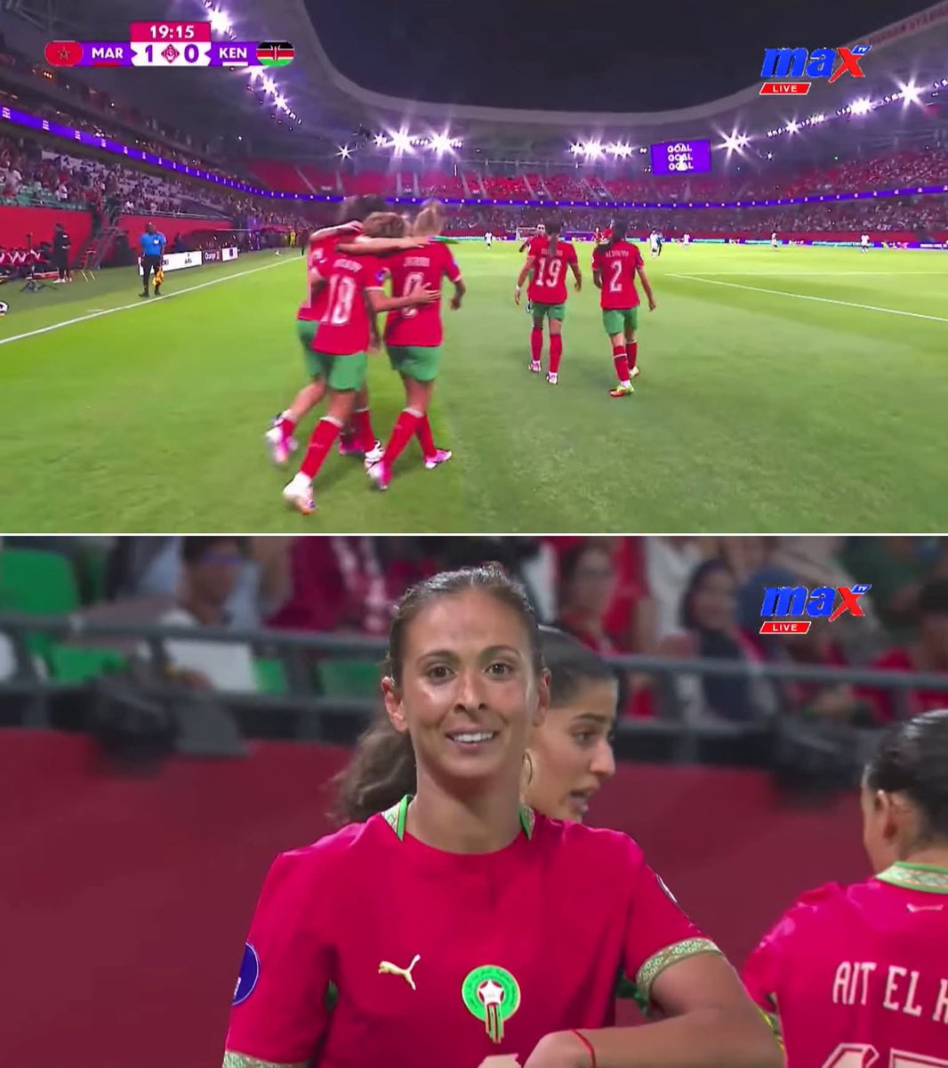 ZenQuantic's tweet photo. En CAN Féminine 2026, le 🇲🇦 Maroc a étrillé le 🇰🇪 Kenya 4-0 pour son entrée en lice. Doublé de Jraidi, Ouzraoui et Atiq sont aussi buteuses. https://t.co/rwU6C2tk7q