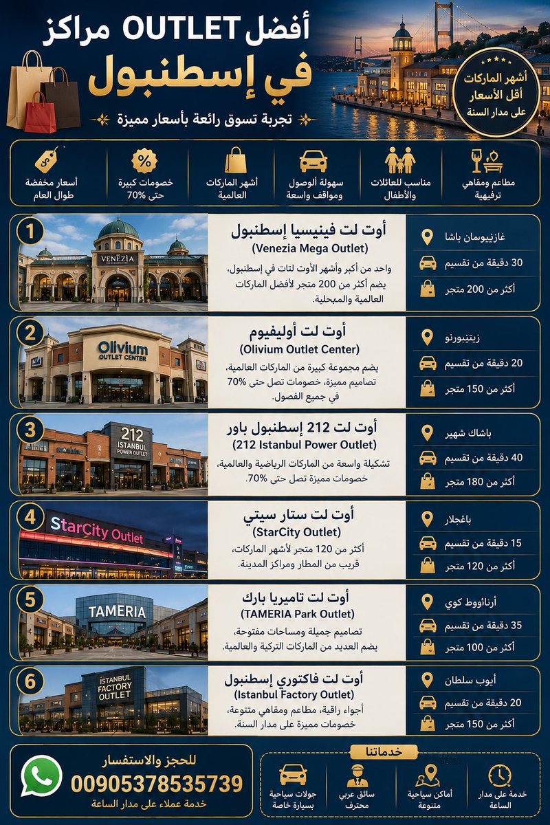 turkish_guider's tweet photo. 🇹🇷 أتبي للسياحة | Atabey Tourism
جولات خاصة في إسطنبول وتركيا، سيارات VIP مع سائق عربي، استقبال من المطار وحجوزات.
📲 واتساب: +90 537 853 57 39

#AtabeyTourism #IstanbulTours #TurkeyTours #VIPTransfer #PrivateDriver #TourGuide #مرشد_سياحي #سائق_عربي #إسطنبول #تركيا https://t.co/vQyUSqpRHG