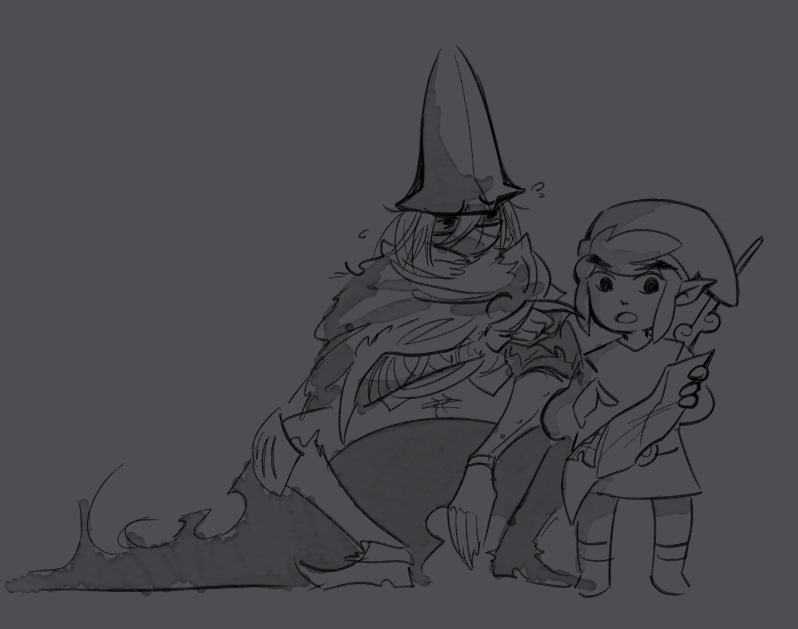 boxdevs's tweet photo. my friend and I are doing an archipelago randomizer where she's running wind waker and I'm running dark souls III and it really does just feel like this https://t.co/LN1K2r2LwC