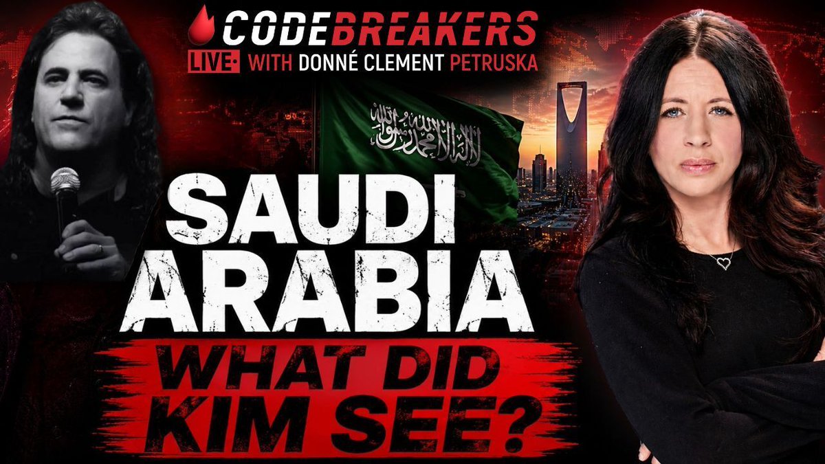 prophetkim's tweet photo. 🚨 What did Kim Clement see about Saudi Arabia?

Join Donné Clement Petruska as she revisits prophetic words about #SaudiArabia, #newenergy, #Russia, and #Iran.

🎥 Watch now: https://t.co/wGSNkfE4Lq 

#CodeBreakers #KimClement #Prophecy https://t.co/FJFCUbtjzU