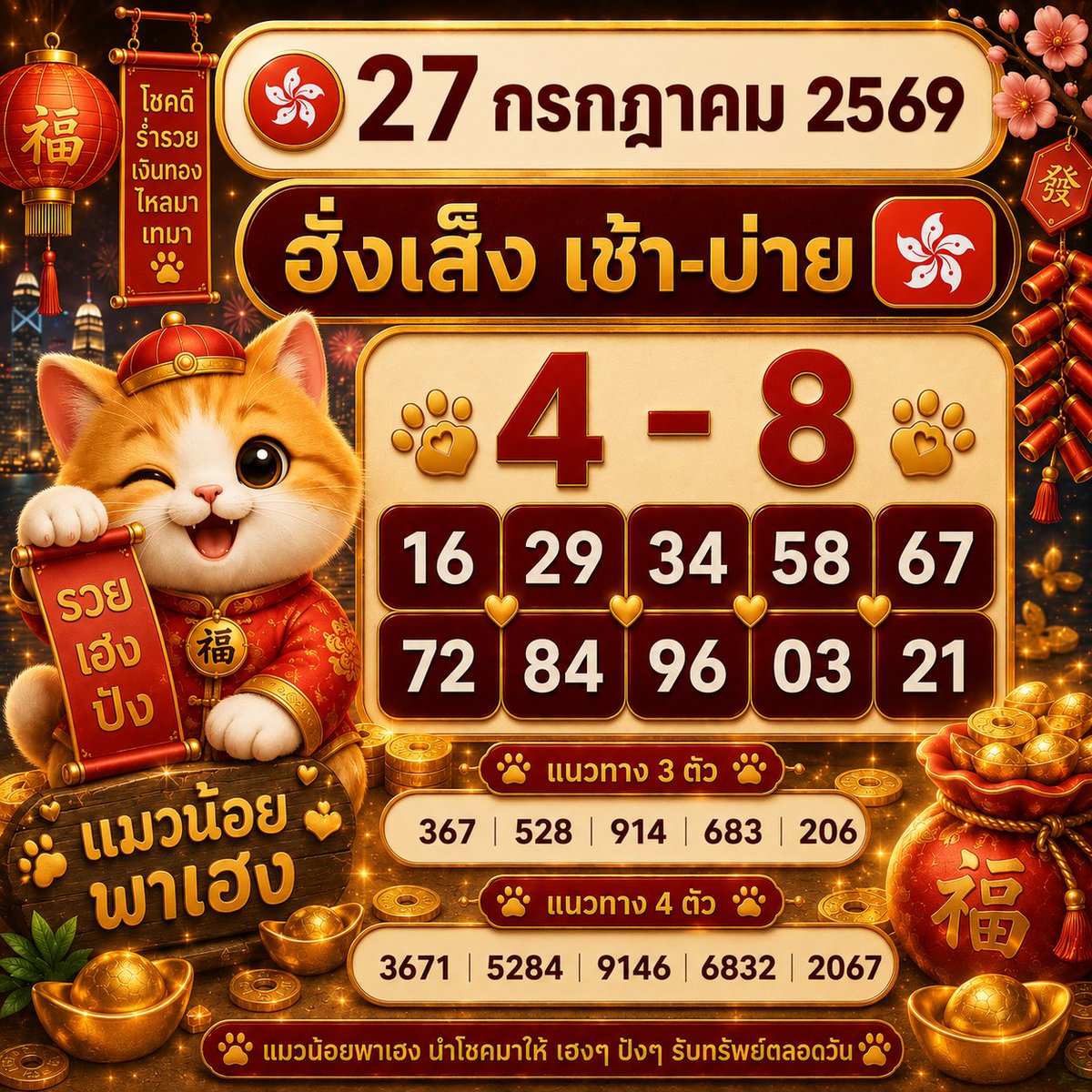 Decantrap's tweet photo. 🇭🇰หุ้นฮั่งเส็ง เช้า-บ่าย🇭🇰
ประจำวัน 27 ก.ค. 2569 เมี๊ยว🐾
#ฮั่งเส็ง #หุ้นเช้า #หุ้นบ่าย #หุ้นดัง https://t.co/dGnVOp03WO