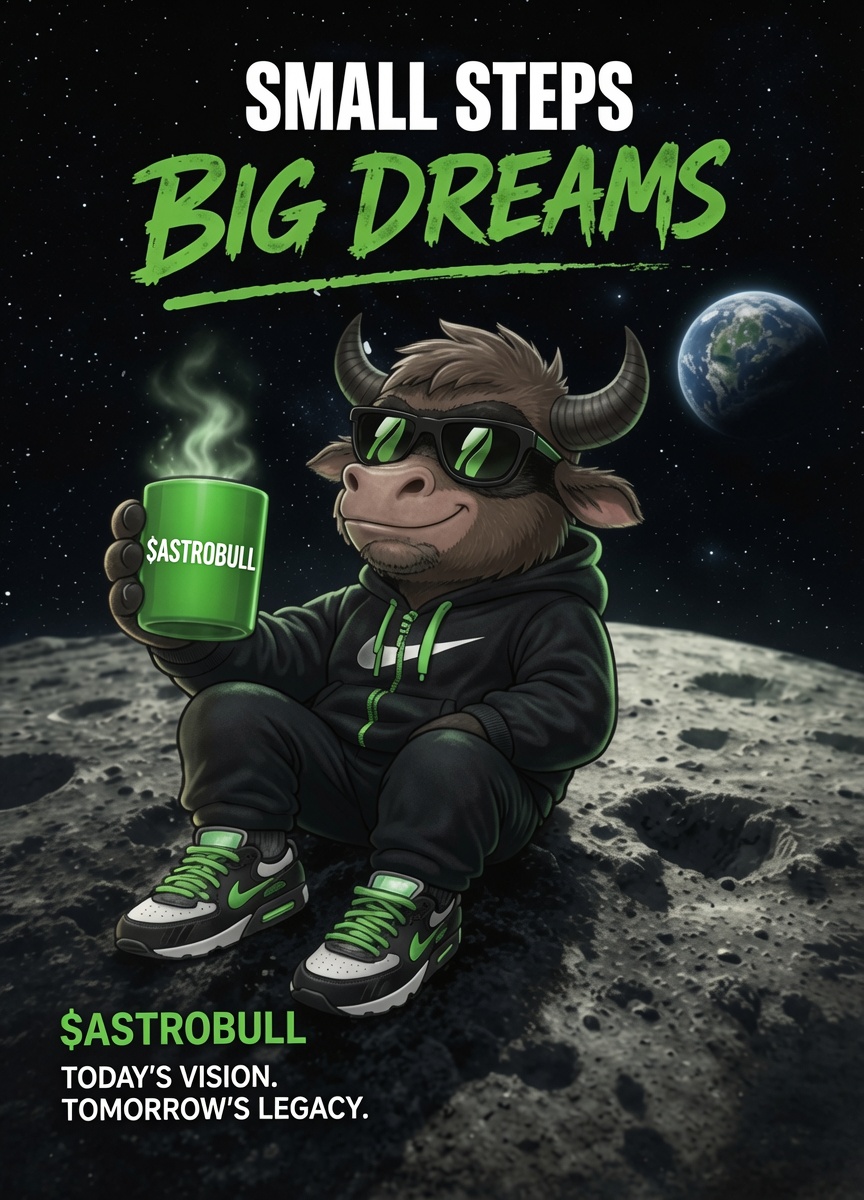 AstroBull_RH's tweet photo. Huge shoutout to @Ephraimx_3 🔥
This $ASTROBULL energy is pure fire 🐂🚀
Small steps. Big dreams.
Today’s vision. Tomorrow’s legacy.
The bull is locked in and ready for the mOooOon 🌕🐂🔥🏚⛓️🚀

#ASTROBULL #AstroBull #SmallStepsBigDreams #Web3 #Crypto #Robinhood #Builders #Community #ToTheMoon