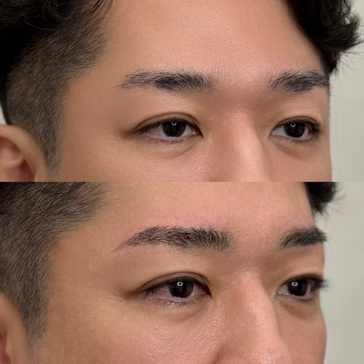 artmake_riot's tweet photo. 男性の眉アートメイクは
まず眉毛サロンの選択肢もお話ししてます。

自然に整えたい、濃くしたくない→眉毛サロン
薄いのを濃くしたい、長さが欲しい、毎月サロンに通うの面倒だから自分で整えるガイドが欲しい→アートメイク

男性でもアートメイクしたってわからない自然な仕上り https://t.co/rdUuLRSZLJ