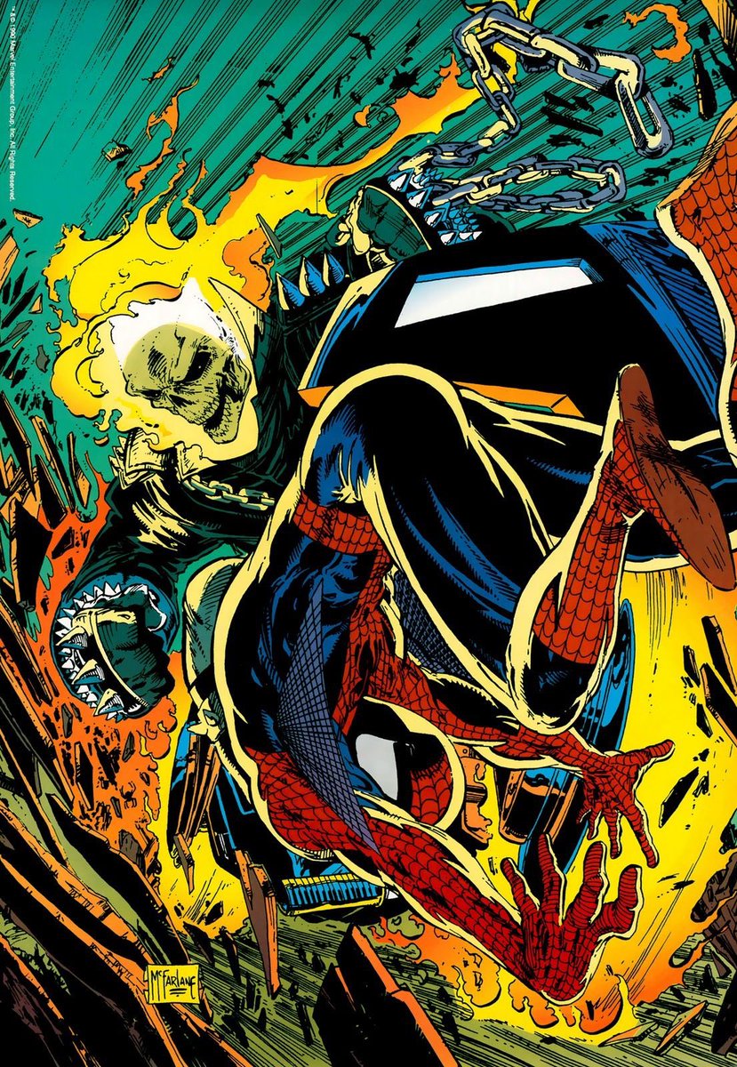 GhostRiderVibe's tweet photo. Ghost Rider X Spider-Man

Artist: Todd McFarlane https://t.co/adL9SDj6Bd