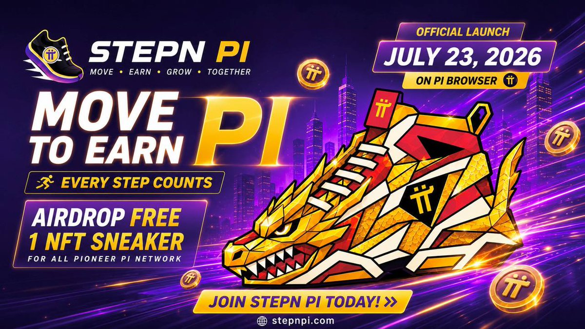 CryptoAirdvpue's tweet photo. 🚶 @STEPN_PI Move. Stay Healthy. Earn PI Rewards

Join STEPN PI, the Move-to-Earn app built for the Pi Network community

 Walk or run with your NFT Sneakers
 Complete daily challenges
 Connect with Pioneers worldwide
 Available on Pi Browser.