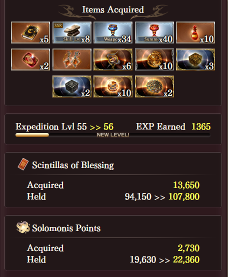enshroudedfish's tweet photo. currently collecting data of solomonis drops
if you want to help, please share screenshots of both the results screen with your loot AND the expedition record showing how many of each node type you did (examples attached)
if you want to share multiple, please do separate replies https://t.co/znMuCzqd1k