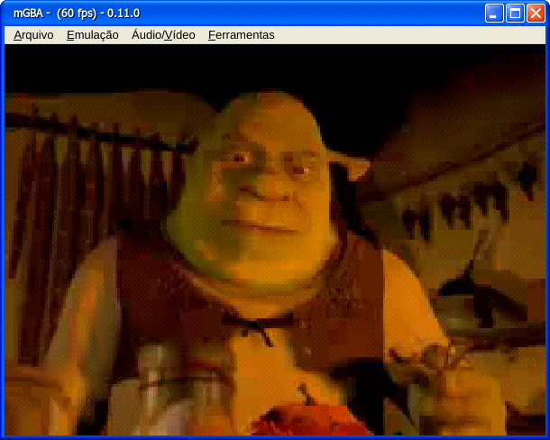 NojentaTorres's tweet photo. ainda nao sei porque escolhi rever shrek no emulador de GBA. https://t.co/gqX3kyuqH8