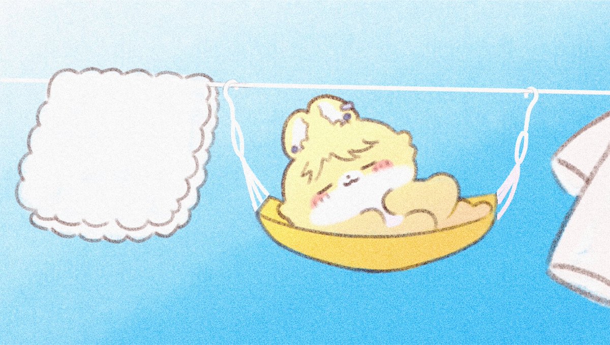whitebread014's tweet photo. ハンモックゆらゆらきつねちゃん🧺 https://t.co/a0eUe5awh7