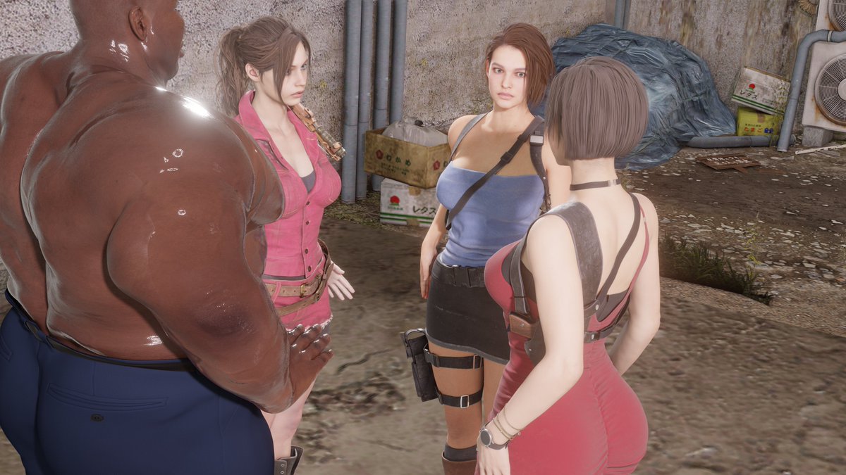 HedonisimBot's tweet photo. They will fight for that dude???
Ada, Claire, Jill @Rigid3d
Male @1ceDev_ https://t.co/jFKwCQTQ9G