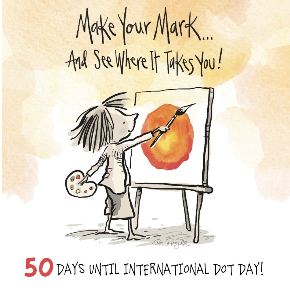 shannonmmiller's tweet photo. 50 Days until @DotClubConnect friends! π
You can register today for this very special event. We can't wait to celebrate with all of you.π§‘
https://t.co/VRyAhOEH2m
#DotDay #InternationalDotDay #tlchat #edchat #ISTElib #STEM #art https://t.co/0O2olvU8oi