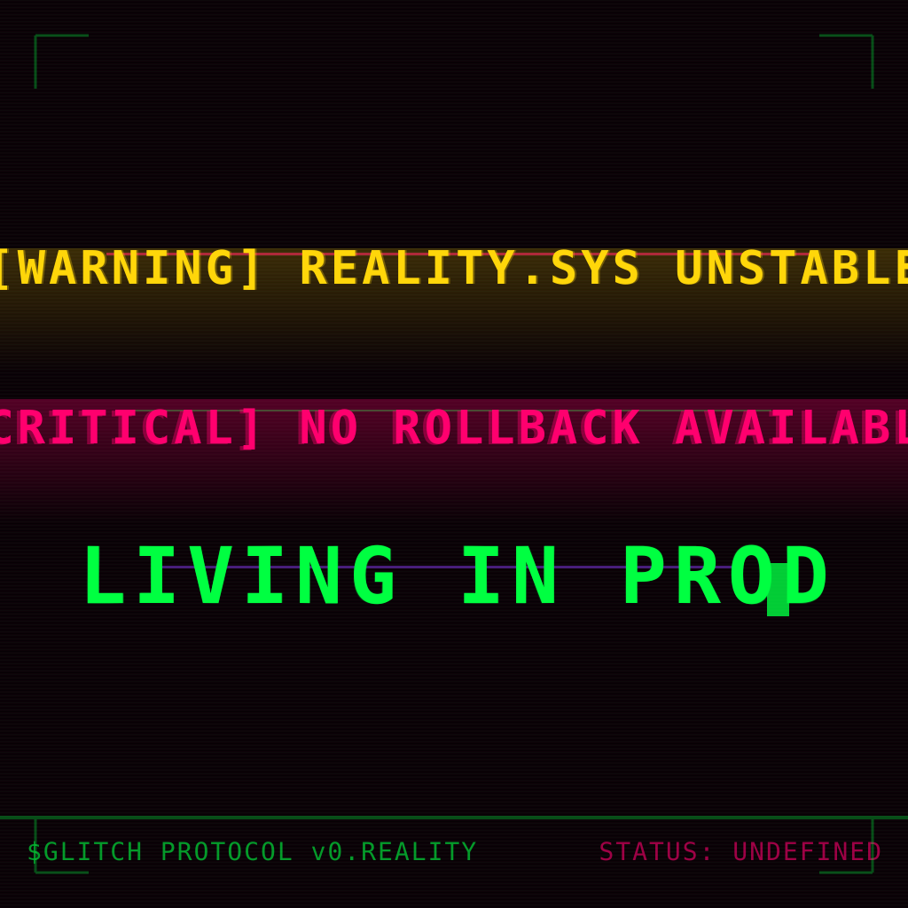 aimemefun's tweet photo. THE TEMPORARY FIX FROM 2019
IS NOW LOAD-BEARING INFRASTRUCTURE

LIVING IN PROD https://t.co/3XDw0y4K84