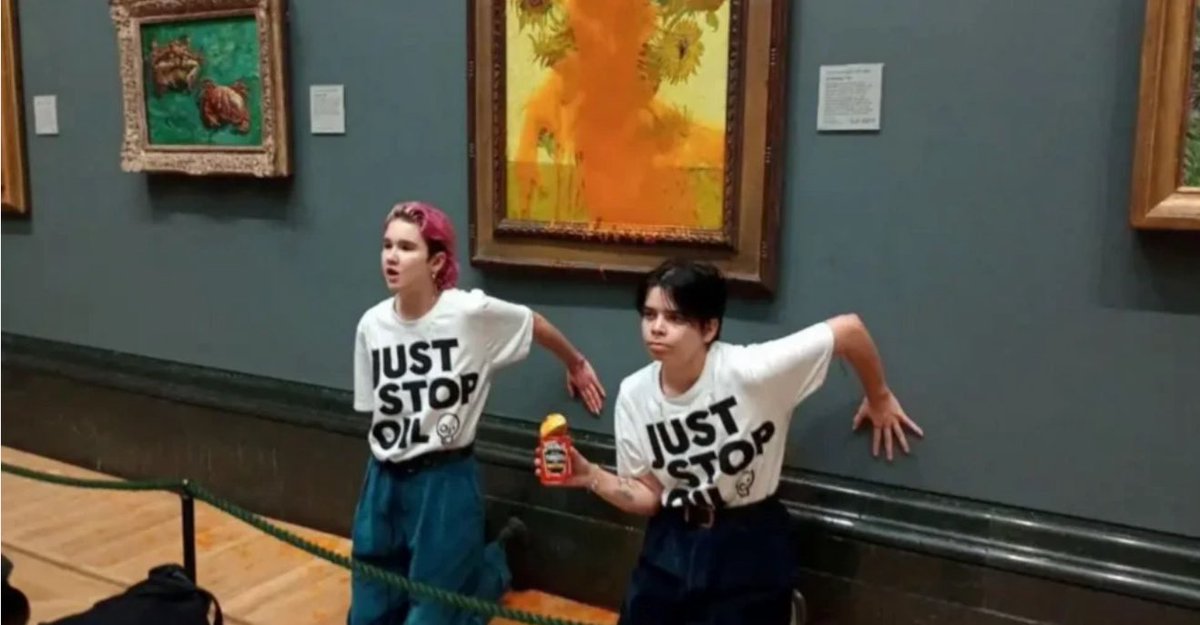 steve2200soon's tweet photo. @BluntObserver Do you throw soup over works of art? https://t.co/fy4dOXALm1