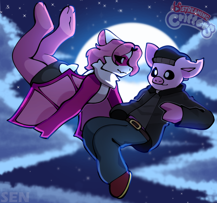 FrankieWestYT's tweet photo. 🔴 [Streaming Critters AU] 📹
¡Premio a uno de los ganadores del sorteo!
Rabie Baby conociendo a su mayor fan, Ricky.
------------------------------
🎨 : Sen 
------------------------------
#StreamingCritters #StreamingCrittersAU #SmilingCrittersau #SmilingCritters #RabieBaby https://t.co/10VFYxo2O8