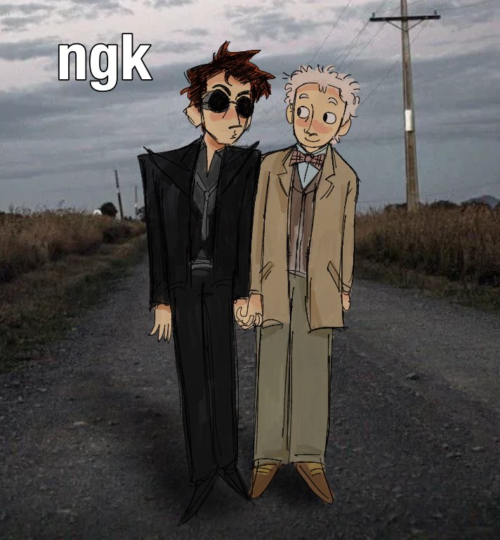 ferrisbueller68's tweet photo. ngk #goodomens https://t.co/mRlPFkoK2R