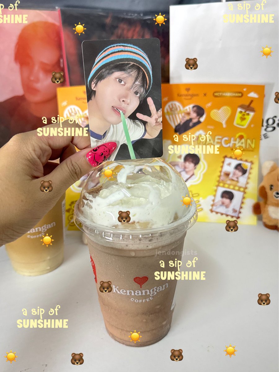 jendongists's tweet photo. so proud of haechan 🥹🥹 the sticker is so cute 🤏🏻🤏🏻  aaaa so happy i can support haechan's first BA 🥹🥹

#KopiKenanganxNCTHAECHAN
#해찬 #HAECHAN https://t.co/4hI4S4gmCX