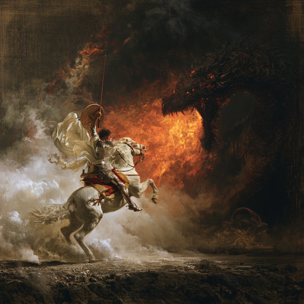 melliottintl's tweet photo. While your world burns, you carry water—bucket after bucket, ash after ash, waiting for the next blaze. Set them down. Take up your sword. Slay the dragon whose fire made the ruin. https://t.co/1zGOjcpVCW