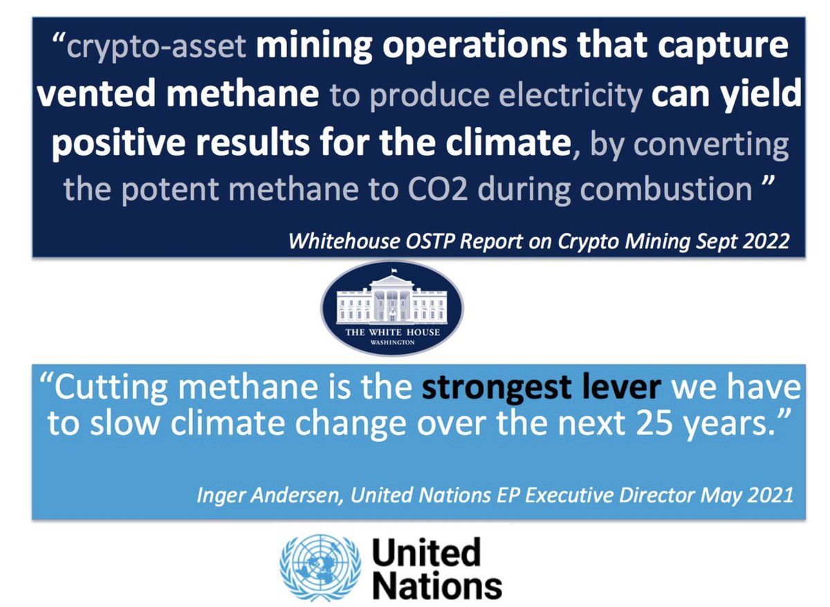 DSBatten's tweet photo. Tell me again why Bitcoin mining on landfills is not an amazing way to reduce emissions and pollution, decentralize the network further, all while monetizing wasted energy profitably without need for a subsidy? https://t.co/qk1IdIOpLj