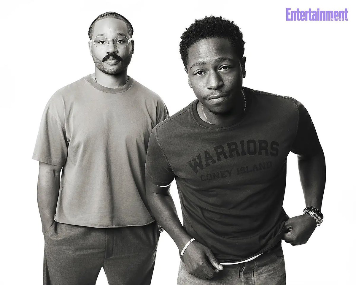 seasonedbf's tweet photo. Ryan Coogler and David Jonsson for Entertainment Weekly 🖤 https://t.co/PuVsLmaej6
