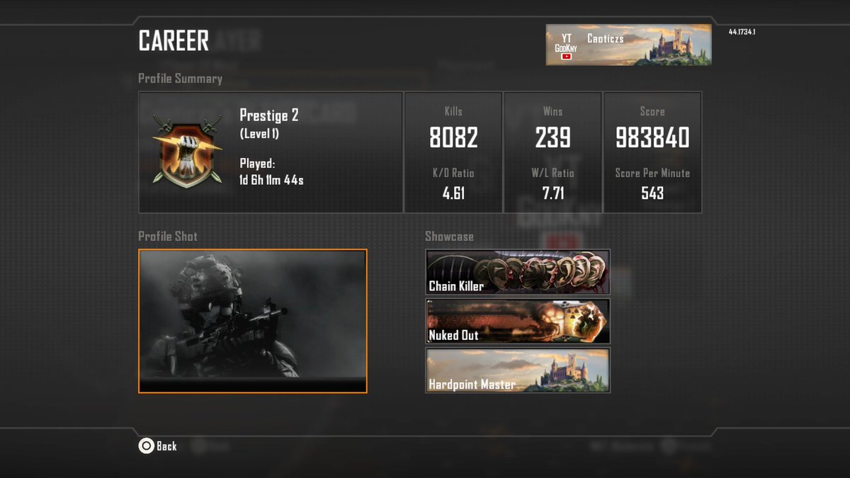 GodKnyy's tweet photo. Prestige 2 + Stats.

Playing on 2–3 bars because Brazilian servers suck. 🤡💩 https://t.co/OqjOV5PUAP