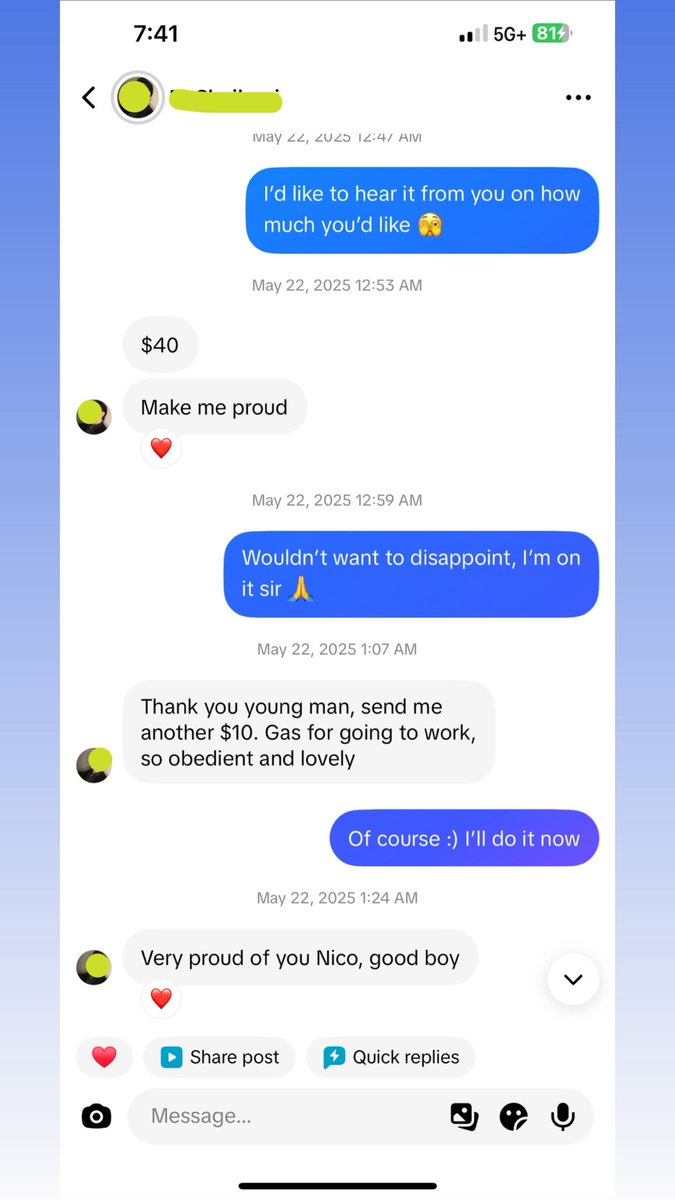 dillonjwtox's tweet photo. a straight guy i dm’d last year, and im still serving him to this day. he took on the conversation so naturally when i first reached out. now, he expects a tip every time i initially bless him. I wish all str8 men knew this is how easy their lives are 🧎‍♂️#alpha #cashmaster #findom https://t.co/eAkBplgJ3x