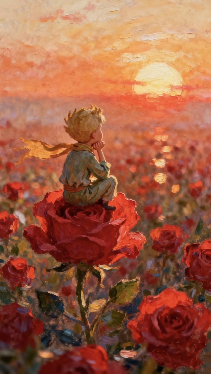 Gitana1369877's tweet photo. "One day, I saw the sunset forty-four times! ... You know—one loves the sunset, when one is so sad." https://t.co/IuptoNYgjg