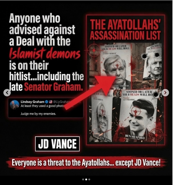 YitzokBenYosef's tweet photo. @marklevinshow @RichSementa @RichValdes 

Larry Klayman is correct: 
why ISN'T #JDVance on #Iran's #hitlist?

is #Vance #playing #for the #other #team? https://t.co/1sw3Z9UKmt