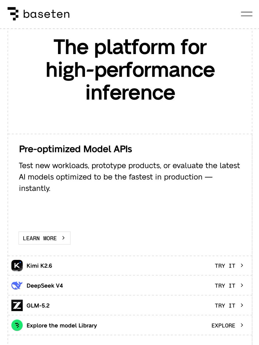 StudentOffersHQ's tweet photo. Kimi K3. $25 in free API credit. No card.

New Baseten users who join Baseten’s K3 waitlist get $25 to test it when Model API access opens (expected today).

Claim flow:
Create a Baseten account → join the K3 list → get $25 → test Kimi K3.

When access opens:
→ Check your email + Baseten account for the ~$25 credit
→ Create an API key and copy the Base URL
→ Run K3 on one real task before spending on it

Works in Cursor, Claude Code, Codex, Hermes, OpenClaw, OpenCode, and any coding tool that supports a custom provider.

New users only. Credit expires one month after redemption.

Signup links in the reply 👇