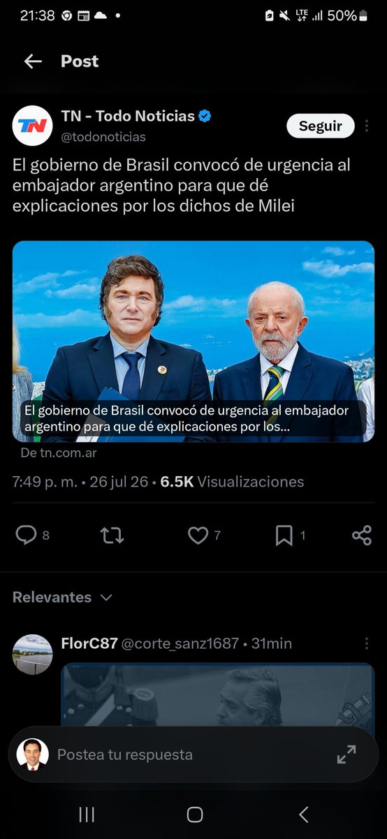 _hestigarribia's tweet photo. CORRESPONDE QUE EL PODER EJECUTIVO DE PARAGUAY(PEÑA) CONVOQUE, URGENTEMENTE,AL EMBAJADOR DE BRASIL EN EL PAÍS PARA QUE RESPONDA POR LO DICHO POR LULA, y/o que retire a su Embajador en el país vecino para consultas, como primeras medidas con respecto a lo acontecido. DEBE ACTUAR! https://t.co/HhqYFAAMml