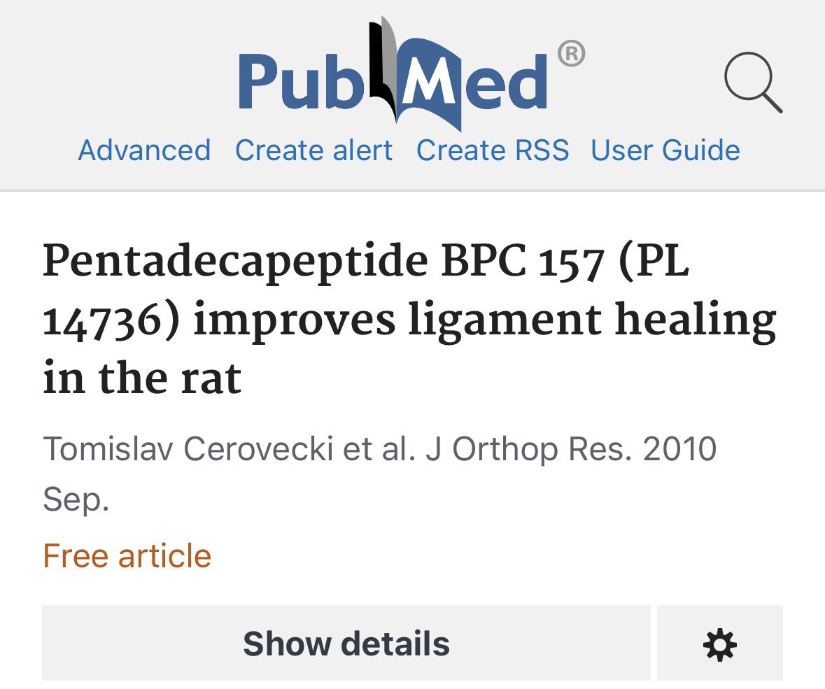 HealthyAlfred's tweet photo. BPC-157 REBUILT a severed knee ligament. orally. from drinking water.

bad knees? unstable joints? that tear from years ago that never fully healed?

that’s a ligament your body STOPPED repairing. and it’s:

– buckling under load
– getting weaker every year
– one wrong step from surgery

scientists sliced a rat’s MCL in half. the ligament keeping your knee from collapsing inward. completely cut.

tested three routes:

→ injection — healed
→ cream on skin — healed
→ mixed into drinking water — HEALED

(PMID: 20225319)

stop. read that last one again.

a peptide. swallowed in WATER. found a torn ligament in the knee. rebuilt it. collagen reorganized. strength restored.

your surgeon’s version:

→ drill holes through bone
→ thread a dead person’s tendon through
→ screw it in
→ $20,000-$50,000
→ 6 months rehab

BPC-157’s version: water.

16 human patients. chronic knee damage. 87.5% significant improvement. no surgery. (Lee 2021)

and it also:

→ REGREW a severed nerve (19903499)

→ RESTARTED a flatlined heart (23327997)

→ GREW BACK bone that was sawed out (10071911)

your knee isn’t broken. the repair just never finished.

15 amino acids. your stomach already makes it. apparently it works in water too.

🧵 how I take it + source in the comments ↓