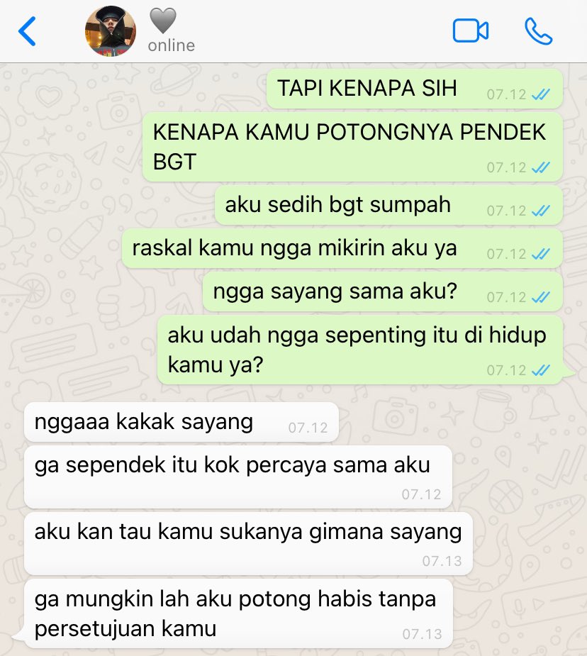 satinfields's tweet photo. kira-kira beginilah hebohnya kalo pacarnya potong rambut https://t.co/5crbDA3IHG