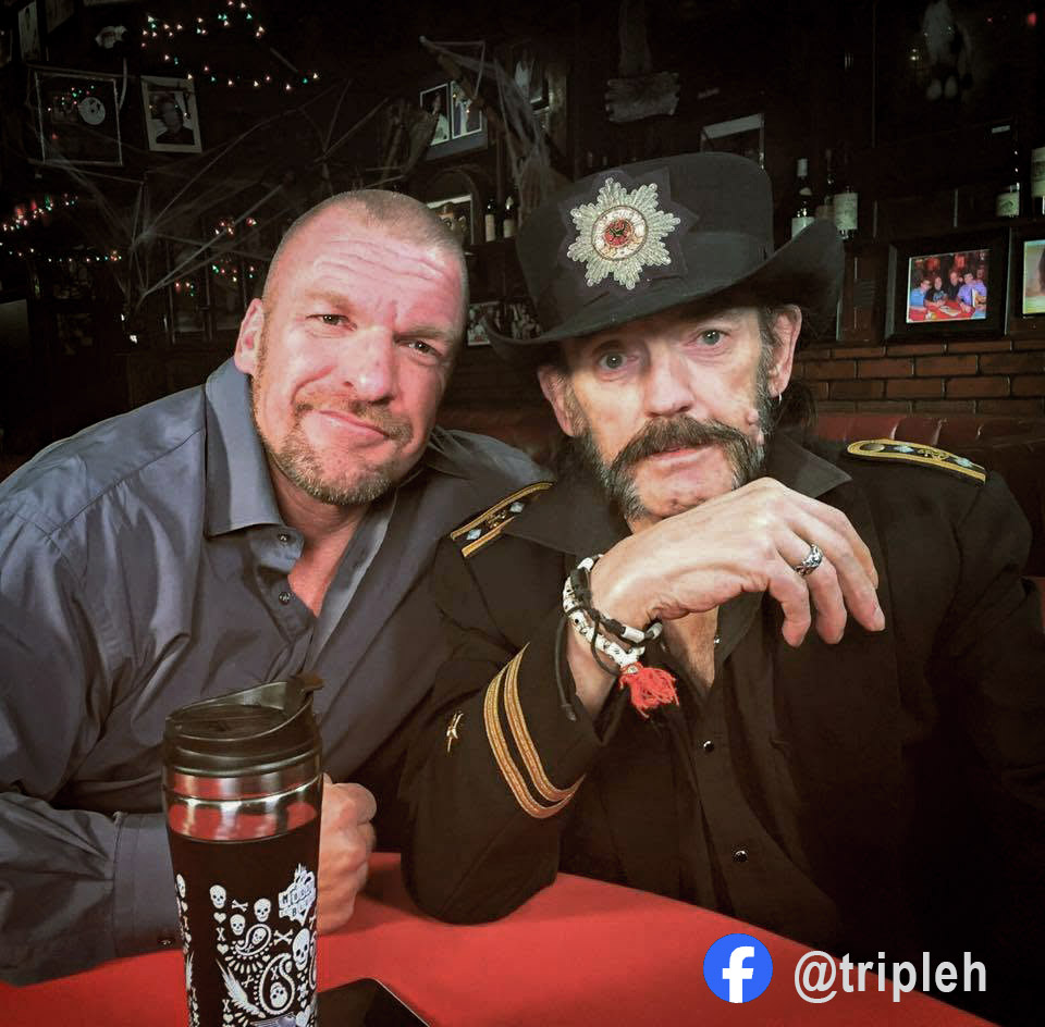 myMotorhead's tweet photo. Wishing a happy Birthday to @TripleH 
Always a part of the Motörhead family. https://t.co/Z9YFBCCP5h