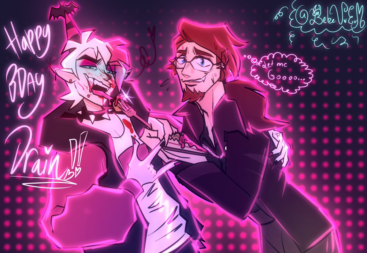bebev_e's tweet photo. Happy BDAYYY DRAINNN🦇💖
I snapped my head at the stream when someone asked what drains fav cake was cuzzz😶 it twas too late

#FarFetched #Draintrain #Drain #Fanart #Digitalart https://t.co/nYKz53DdMA