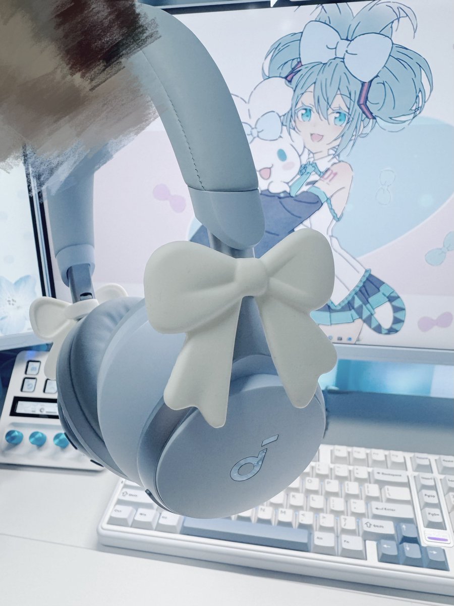 ookitan_'s tweet photo. かわいい〜🎧🩵 https://t.co/aUyjnt2M83