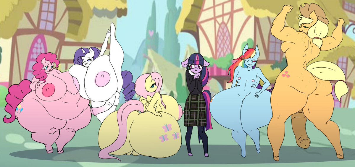 pink_rabbity's tweet photo. Twilight arriving in Ponyville... is truly extravagant https://t.co/t3CykCwzqt