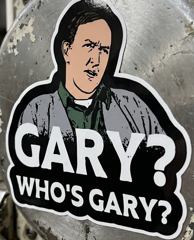 DG_470's tweet photo. Another Trait Find???
Not sure if anybody decoded this yet. 
Who's Gary?
It's from 1985 film Weird Science. Gary's parents gets their memory wiped by the Woman the boys made on the computer. 
You can purchase Sticker and Shirts here. https://t.co/ZVMtpSP0Mg
I cant take all the credit. My nephew asked me about this the other day, it was the first time I even noticed this trait. @Dove_of_Oneness