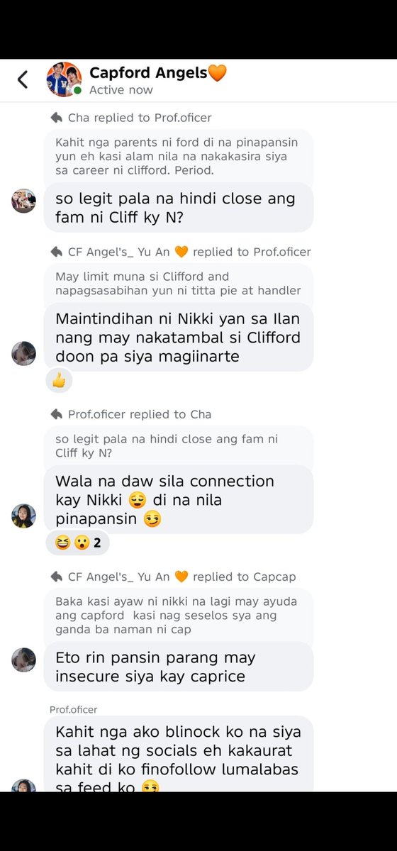 dark_knights124's tweet photo. @krisha_jew10592 Mas delulu mga cf lol kaloka umattend pa sa fanmeet mga yan ah haha grabe gusto na nila maghiwalay sina nikki at cliff . Sina na tlga nagdesisyon lol https://t.co/Nye9L9ACcp