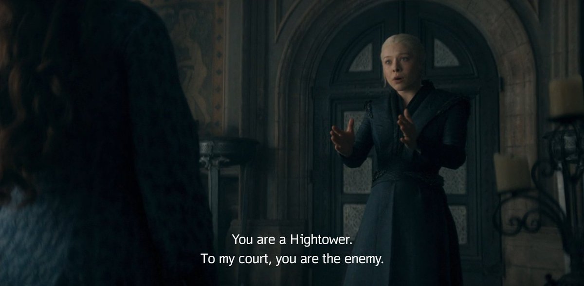 elumaxluv's tweet photo. "to the court you are my enemy"
-and to you?🥺

NOT ALICENT STRAIGHT UP ASKING "WHAT ARE WE"😭 #hotd #houseofthedragon https://t.co/20NWU2TbnH