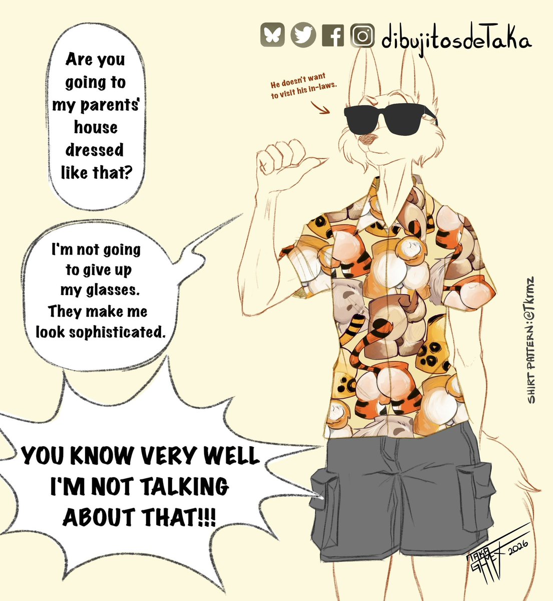 dibujitosdeTaka's tweet photo. 🤨What do you mean then?🤔 (Roham, the maned wolf, come back soon🥳🎊🎉) #manedwolf #furry 
Shirt pattern by: Tkrmz https://t.co/HgVTYEEkIM